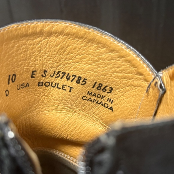 1863  boulet boots  - leather - Picture 5 of 10